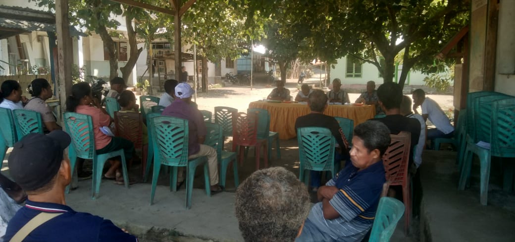 Rapat persiapan pembangunan Kantor Desa Ndorurea I